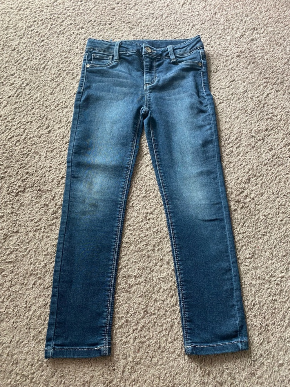 Girls Classic Slim Blue Jeans